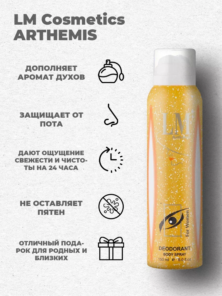 Дезодорант женский парфюмированный Arthemis Weekend 150 мл