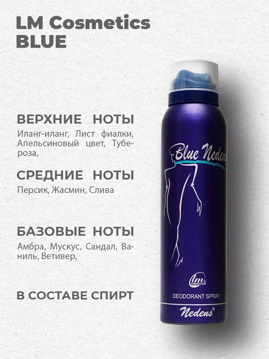Дезодорант женский парфюмированный Blue for women 150 мл
