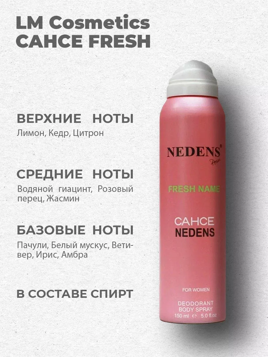 Дезодорант женский парфюмированный Cahce Fresh 150 мл