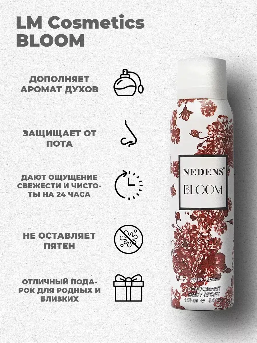 Дезодорант женский парфюмированный Bloom pour femme 150 мл