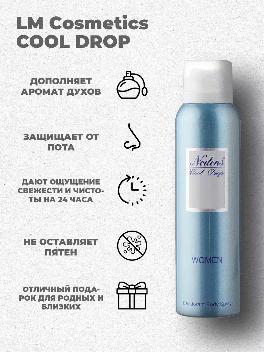 Дезодорант женский парфюмированный Cool Drop 150 мл