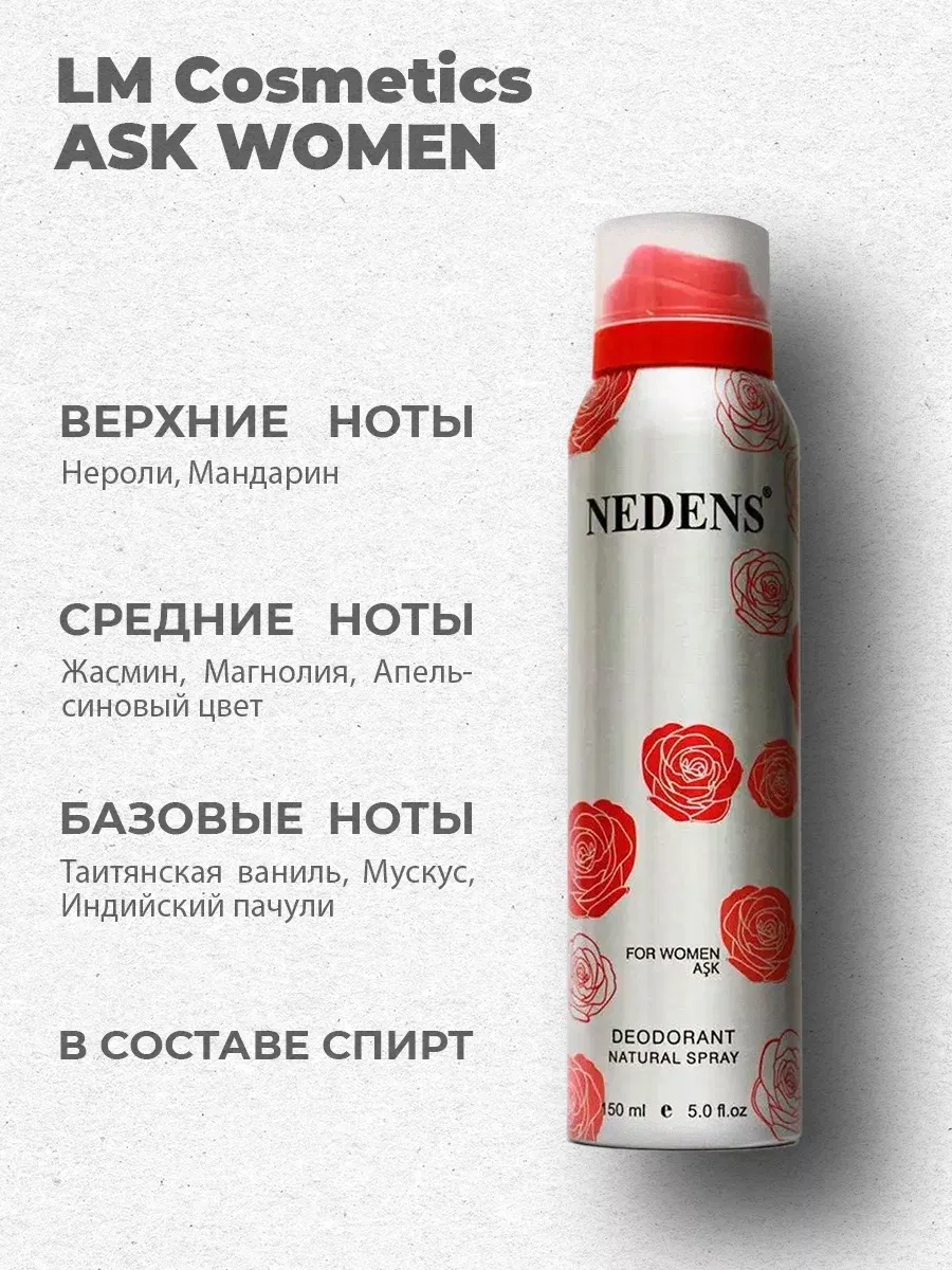 Дезодорант женский парфюмированный ASK for women 150 мл