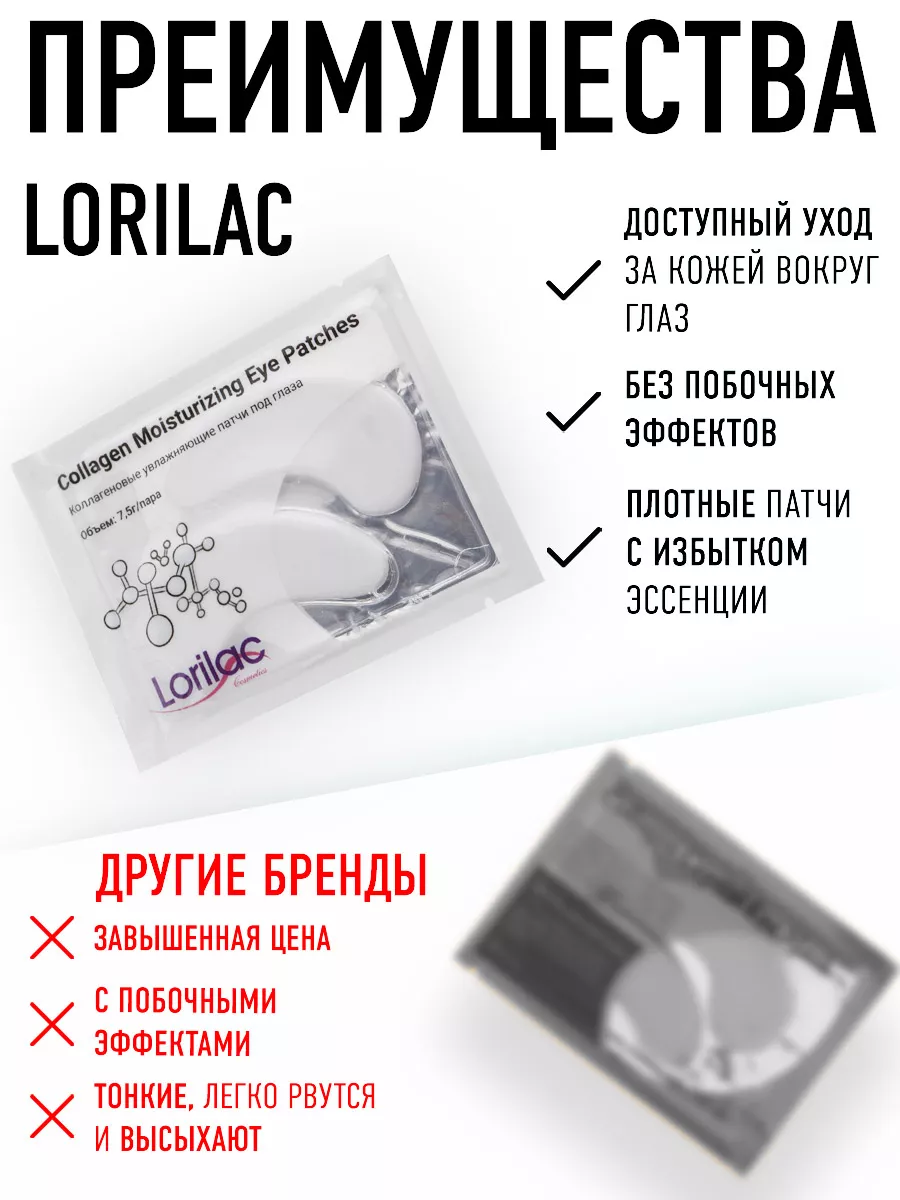 Коллагеновые патчи под глаза набор 15 шт
