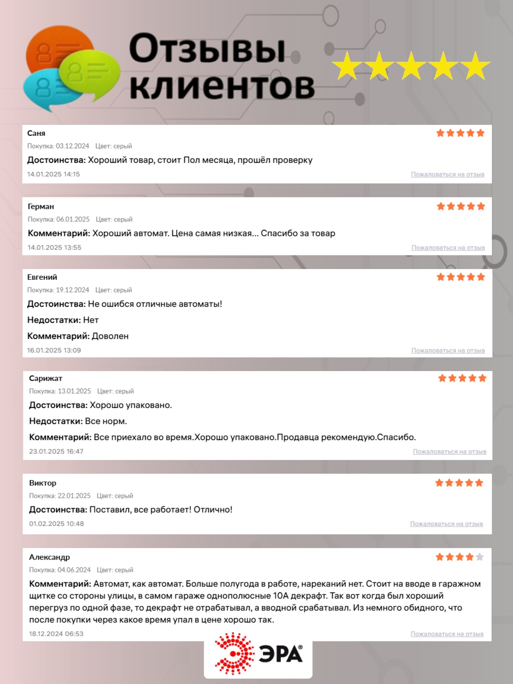 Автоматический выключатель 1P (1П) 16А (C) 4,5кА ВА 47-63 PRO VA63-1P16C4.5 ЭРА Б0059407 1шт