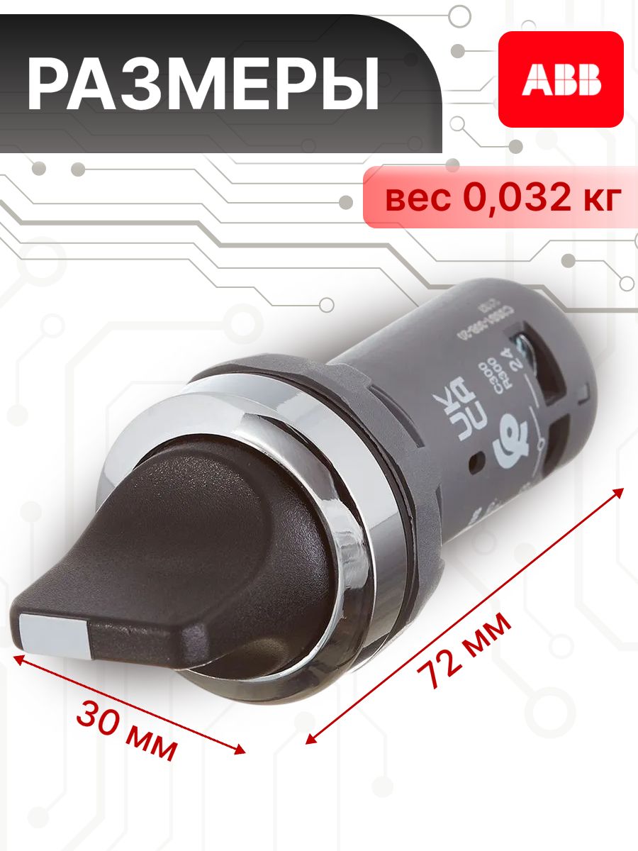 Переключатель кулачковый 3 поз с фиксацией 2НО C3SS1-30B-20 ABB 1SFA619210R3026
