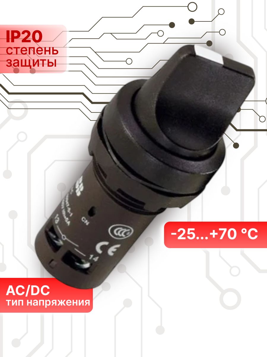 Переключатель кулачковый 3 поз с фиксацией 2НО C3SS1-30B-20 ABB 1SFA619210R3026
