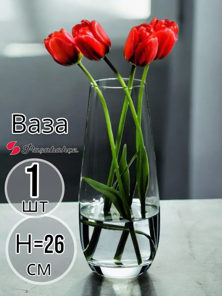 Набор ваз Pasabahce Botanica, Н=26 см