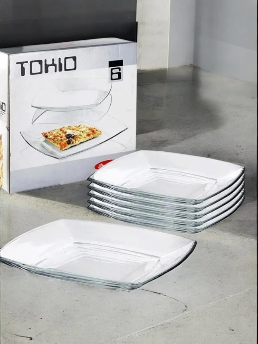 Набор столовых тарелок мелких Tokyo, D=26,5 см, 6 шт