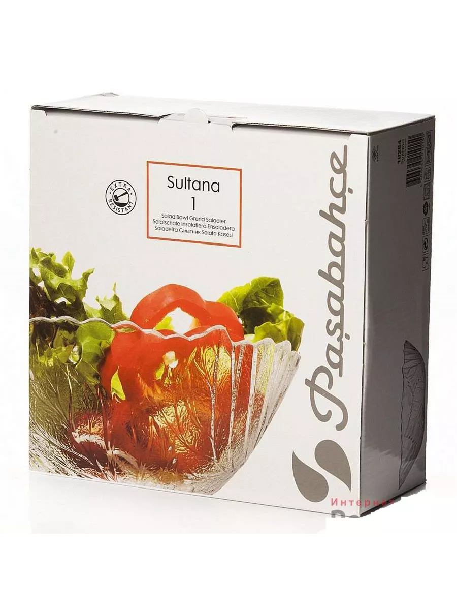 Салатник стеклянный большой Sultana 22,7 см