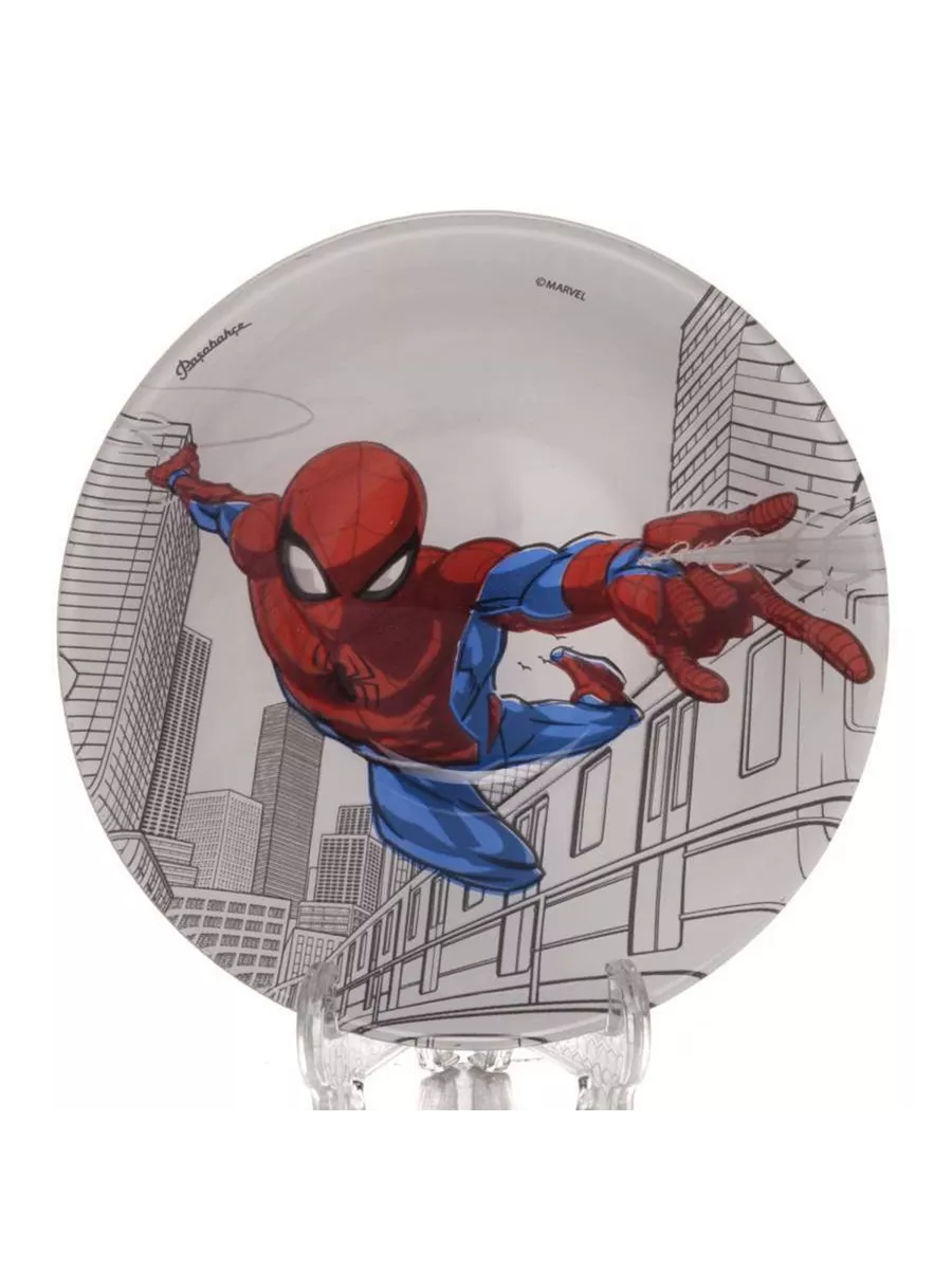 Салатник стеклянный Spiderman 140 мм 24 шт