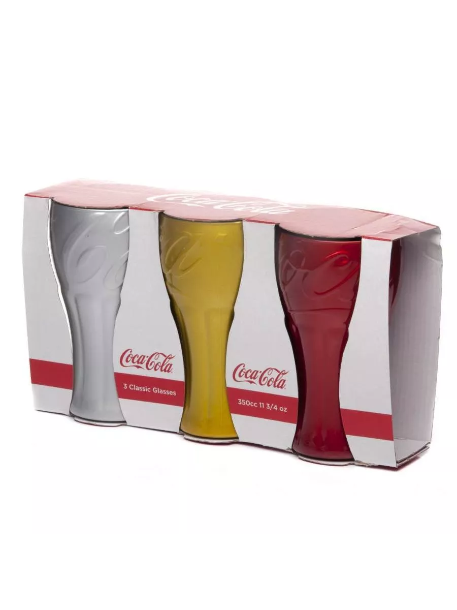 Набор стаканов COCA COLA 3 шт.350 мл (цветные)