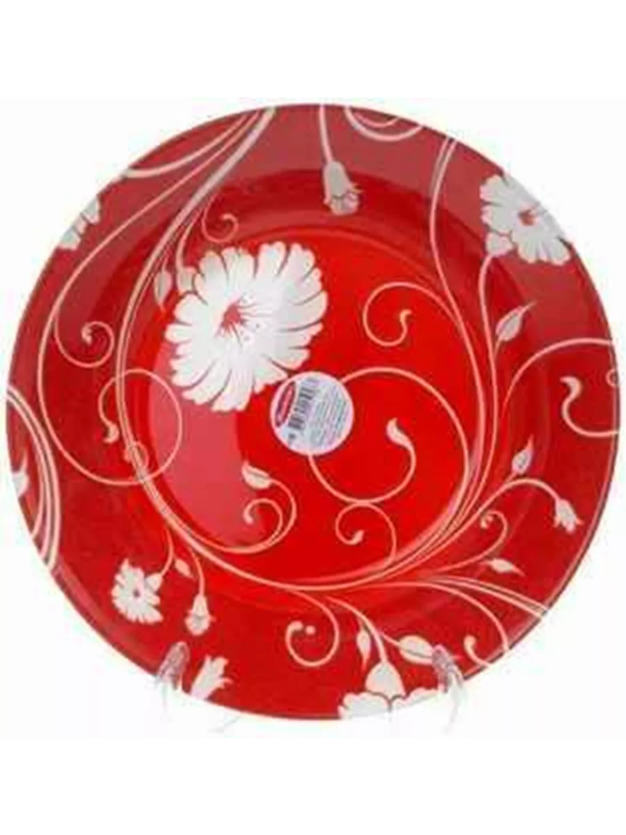 Тарелка мелкая Serenade red 260 мм 12 шт