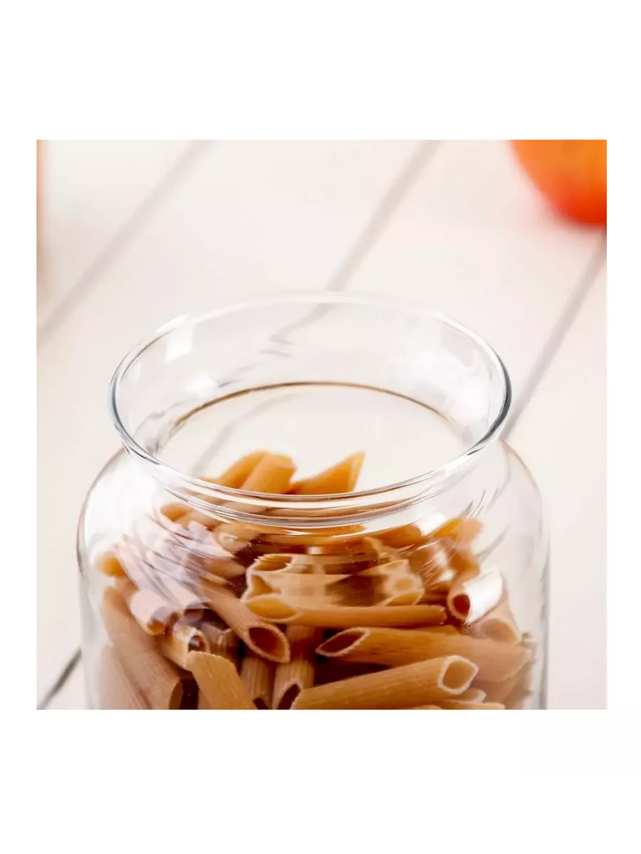 Банки для сыпучих продуктов Kitchen Slim, 860 мл, набор 6 шт